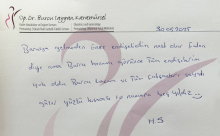 Burcu hocamı görünce tüm endişelerim yok oldu.