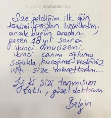 İyi ki size tanımışım tatlı, güzel doktorum.